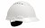 3M™ Hard Hat H-701V, Vented White 4-Point Ratchet Suspension with Uvicator - INDUSTRIAL93s8