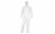 PO106 WHITE POLYPROPYLENE HOODED OVERALL - INDUSTRIALnuuv