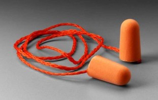 3M FOAM EARPLUGS 1110, CORDED