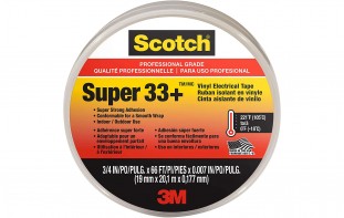 Scotch® Super 33+ Vinyl Electrical Tape, 3/4 in x 66 ft (19 mm x 20.1 m)