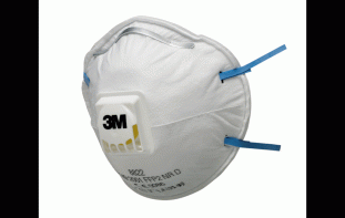 3M Disposable Respirator, FFP2, Valved, 8822