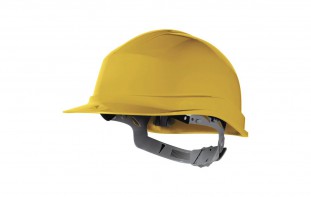 DELTAPLUS HELMET SAFETY SLOTTED YELLOW