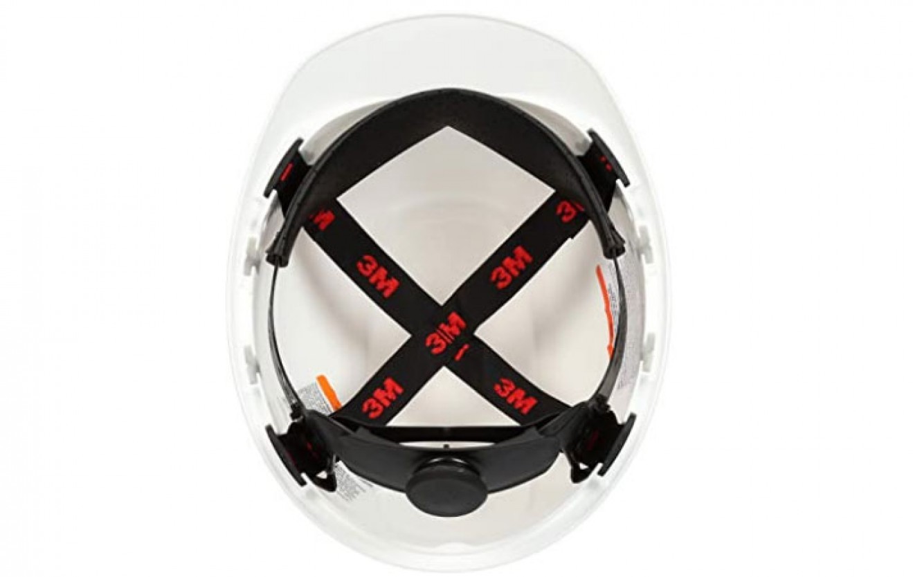 3M™ Hard Hat, White 4-Point Ratchet Suspension H-701R Uvicator