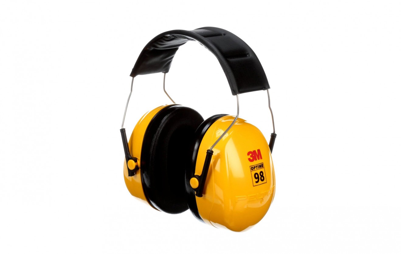 3M PELTOR Optime 98 Over-the-Head Earmuffs, Hearing Conservation, H9A