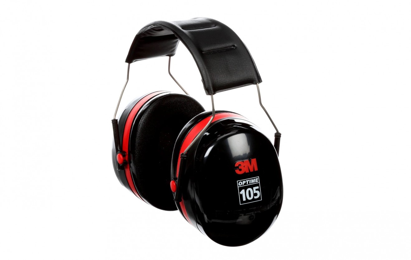 3M PELTOR Optime 105 Earmuffs H10A, Over-the-Head