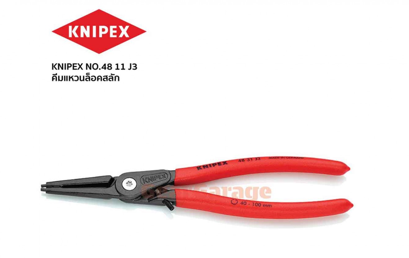 Precision Circlip Pliers for internal circlips in bore holes 48 11 J3