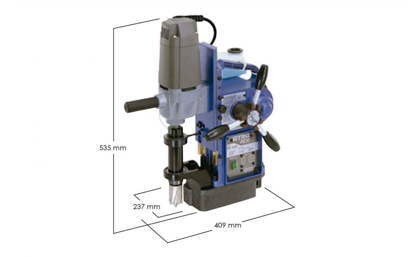 Portable Magnetic Base Drilling Machine -ATRA ACE auto • Max. 35 mm dia. x 50 mm deep WA-3500