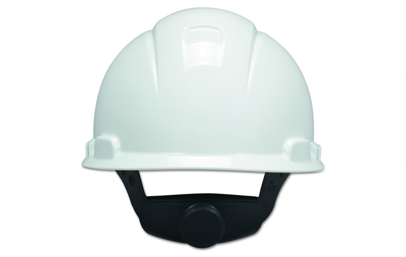 3M? Hard Hat H-701V, Vented White 4-Point Ratchet Suspension, 20/Case