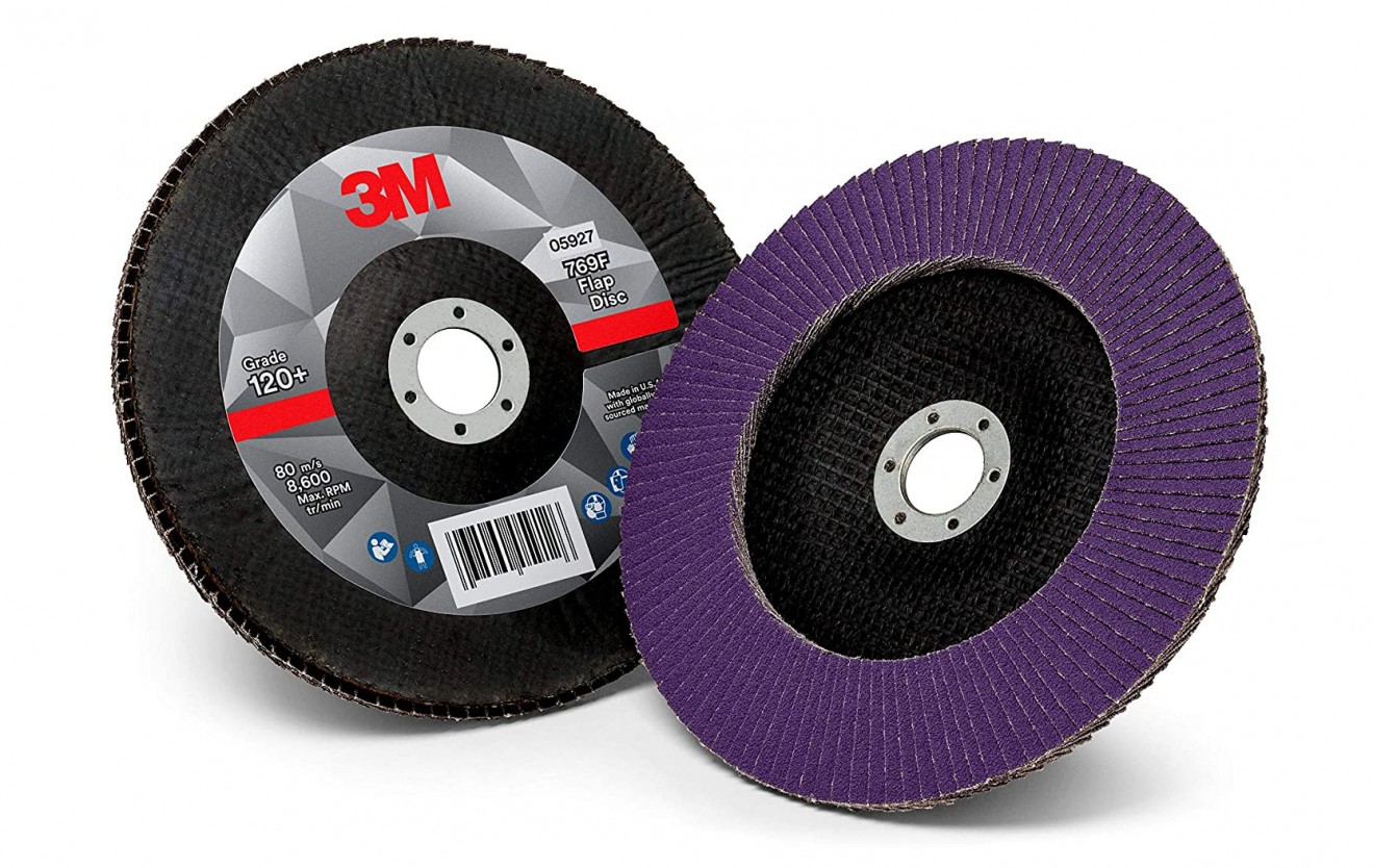 3M? Flap Disc 769F, T29, 4 1/2 in x 7/8 in, 60+