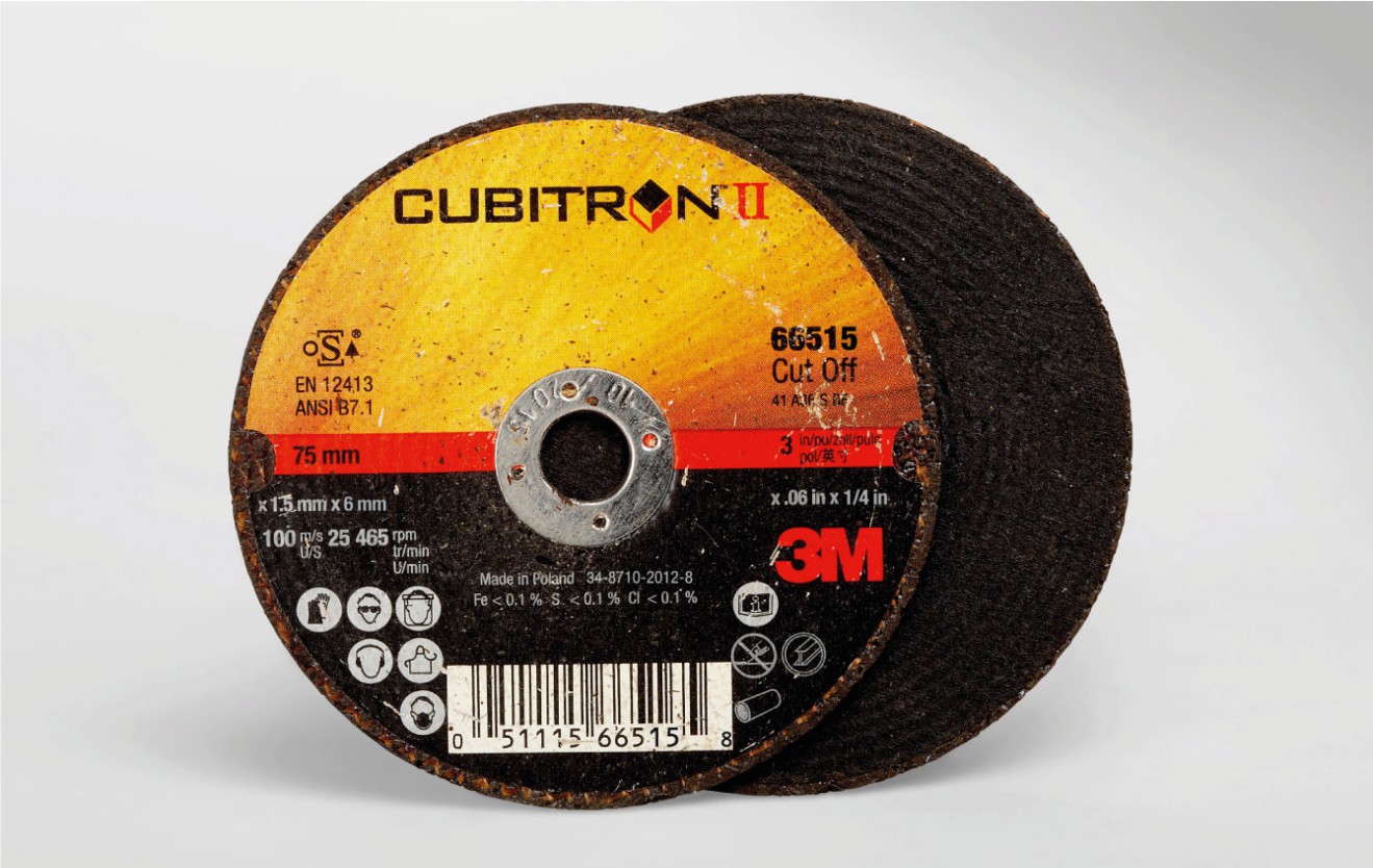 3M? Cubitron? II Cut-Off Wheel, T41, 115 mm x 1 mm x 22.23 mm, A60, PN86929