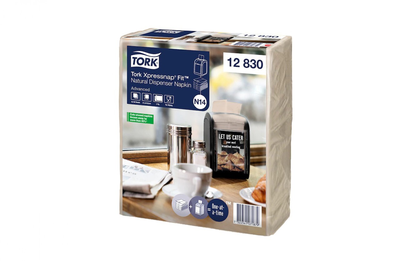 Tork Xpressnap Fit® Natural Dispenser Napkin -12830