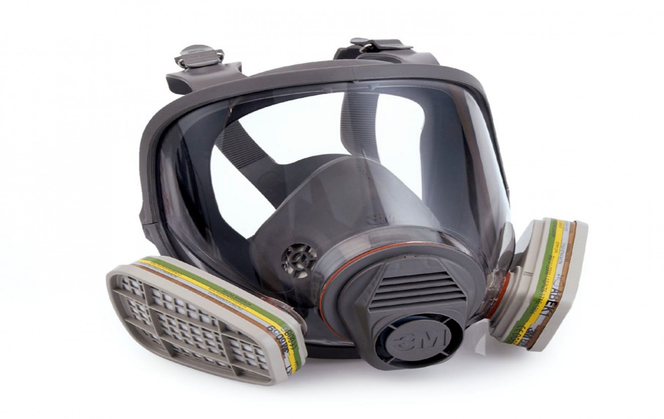 3M Reusable Full Face Mask, Large, 6800