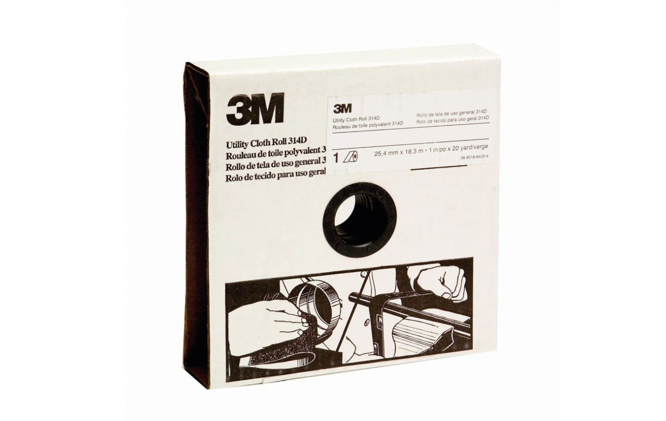 3M? Utility Cloth Roll 314D, P60, 115 mmX 50 m, 2RLS/Carton, PN63391