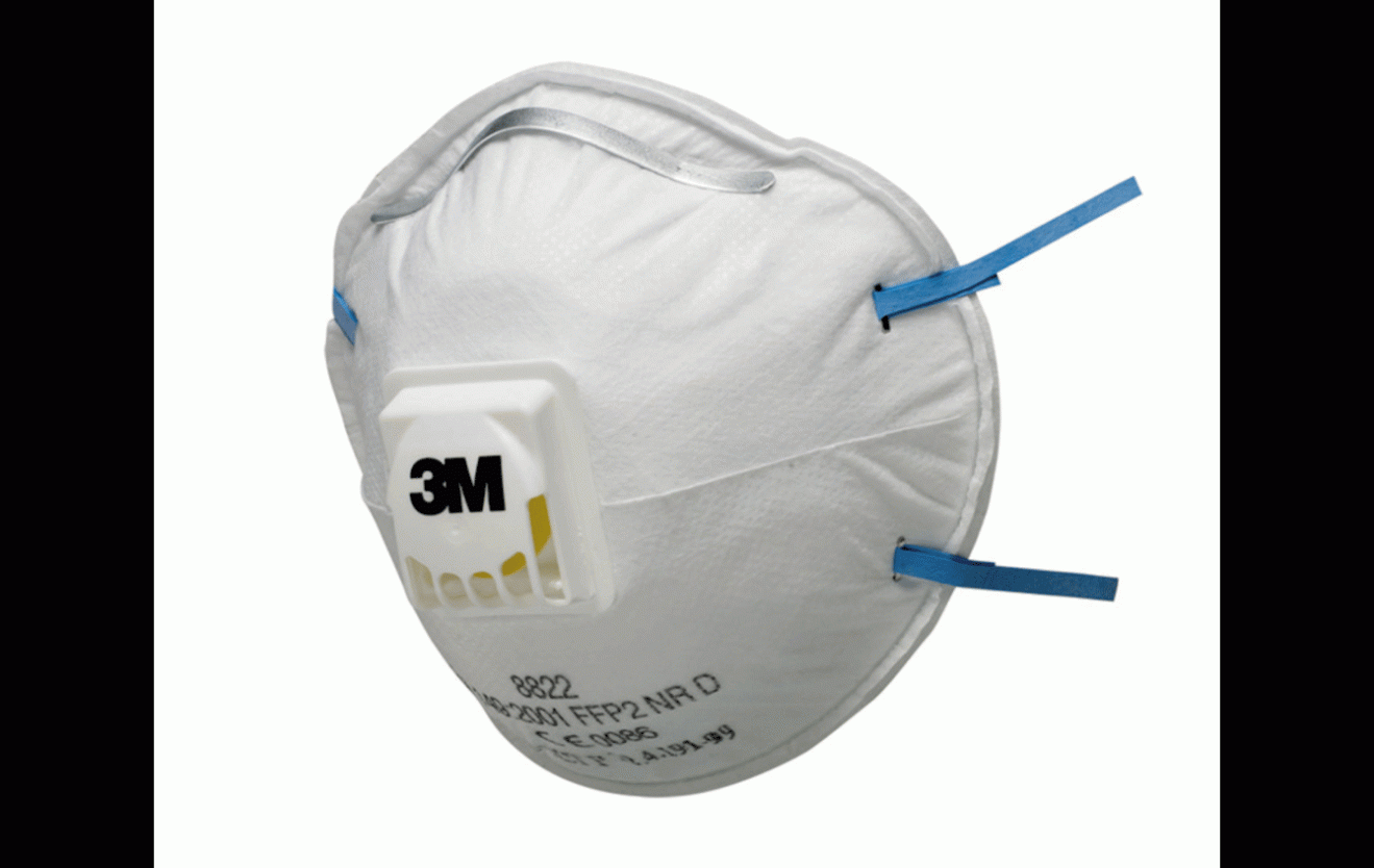 3MDisposableRespiratorFFP2Valved8822
