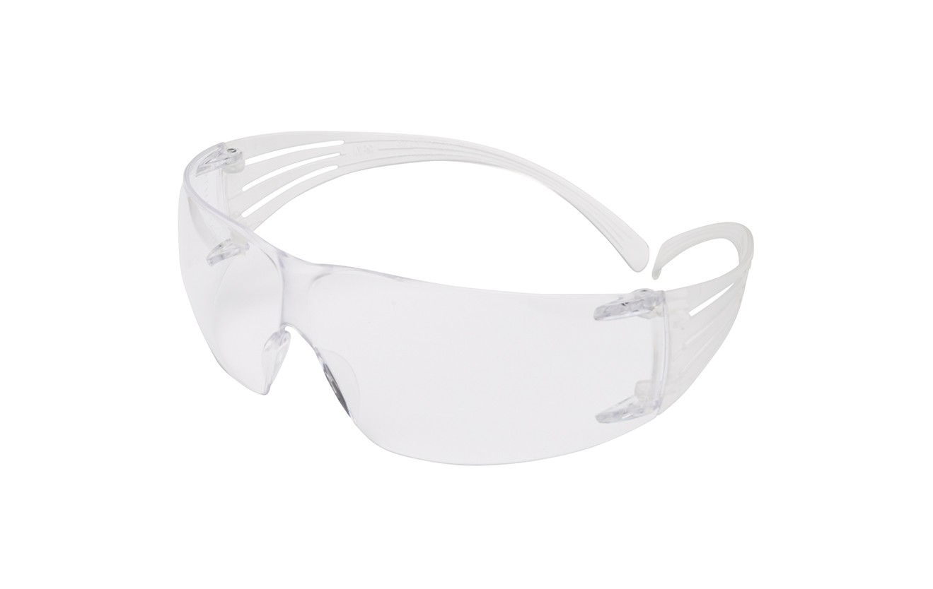 3M SecureFit 200 Safety Glasses, Anti-Scratch / Anti-Fog Plus, Clear Lens, SF201AFP