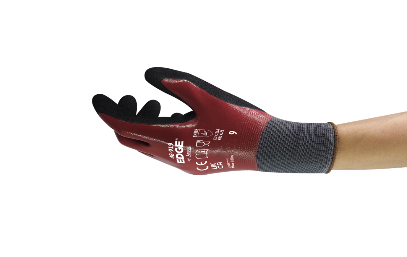 ANSELL EDGE® 48-919 | Black and Red (size 8)