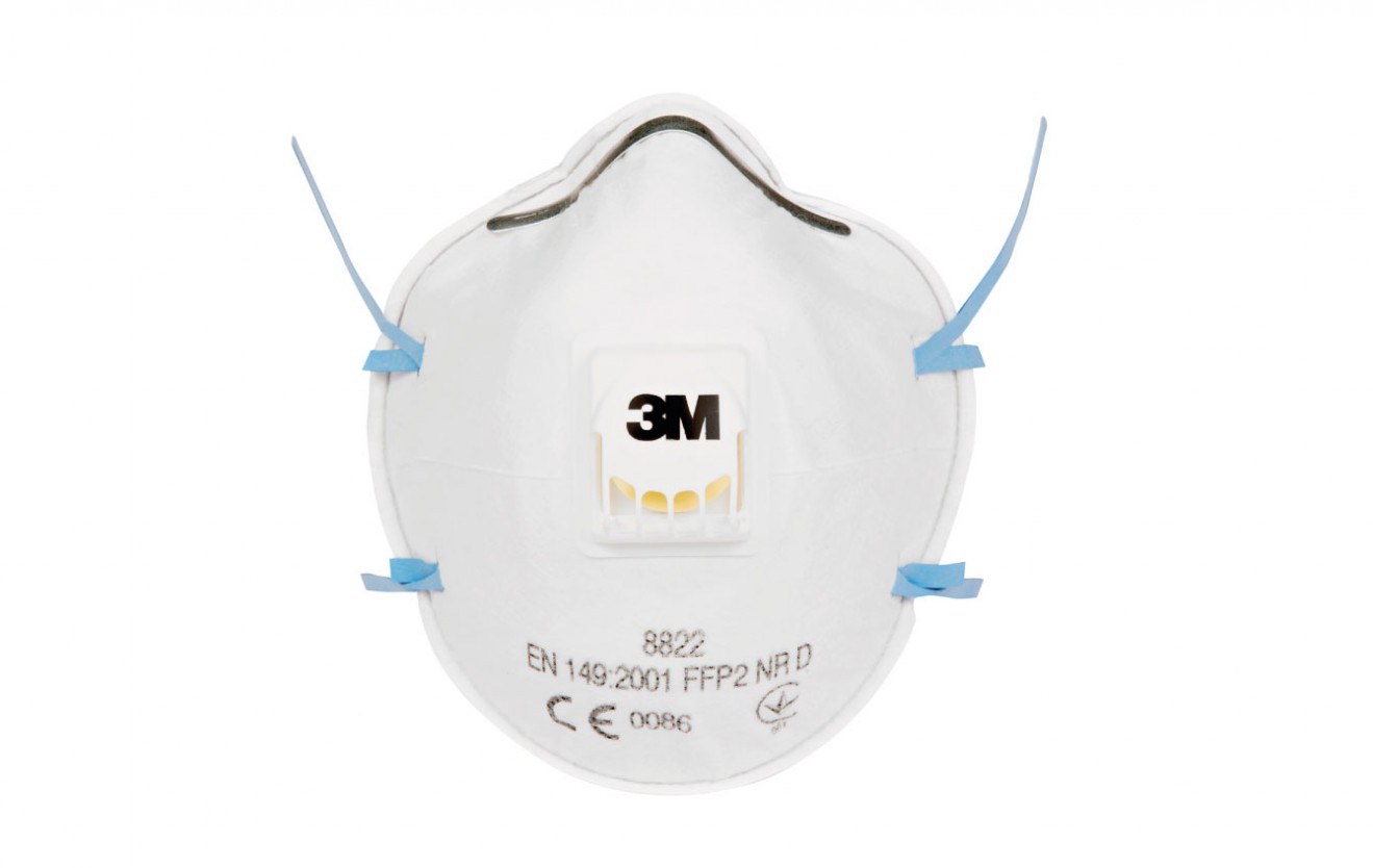 3MDisposableRespiratorFFP2Valved8822