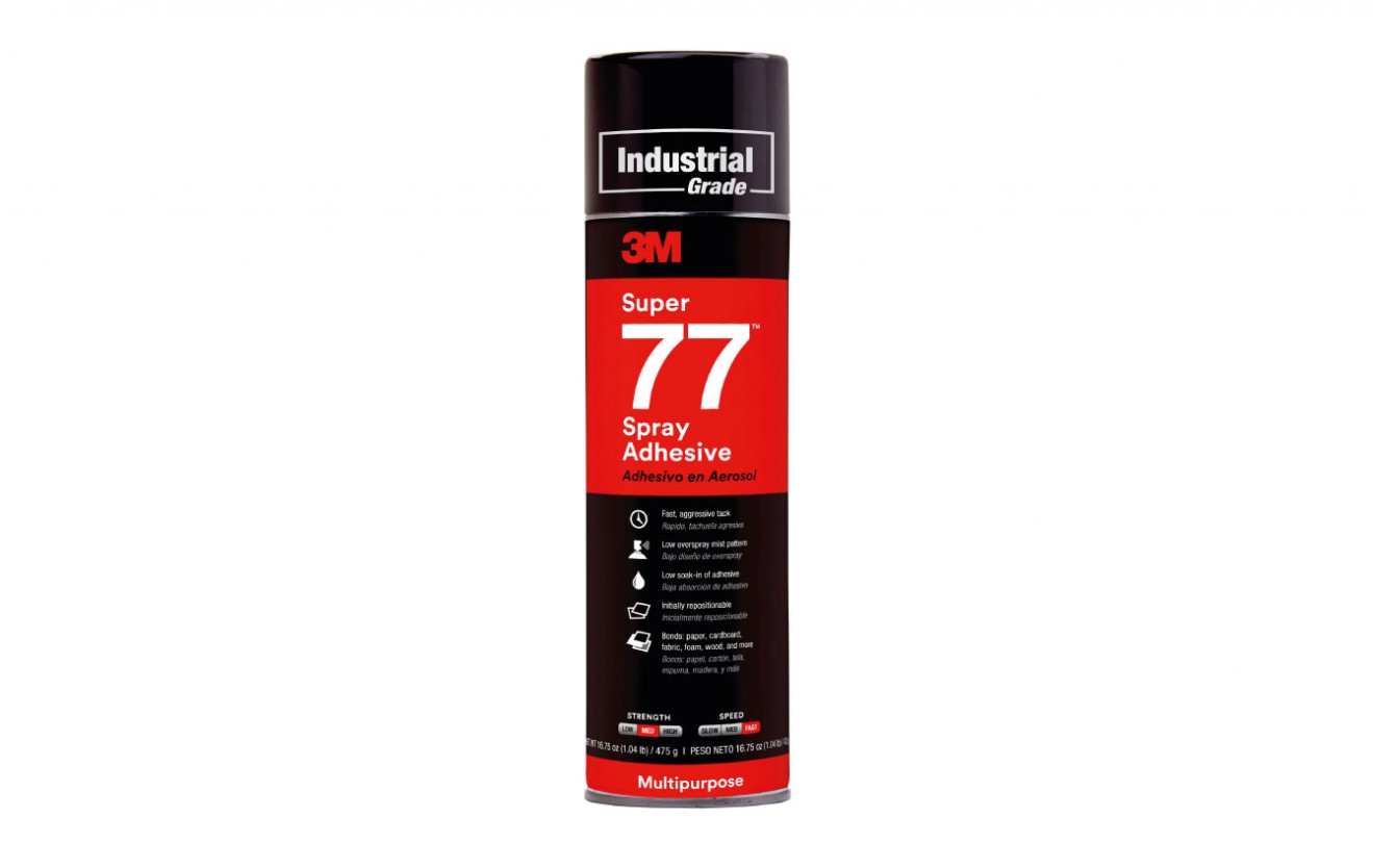 3M? Super 77? Multipurpose Spray Adhesive, 24 fl oz Can