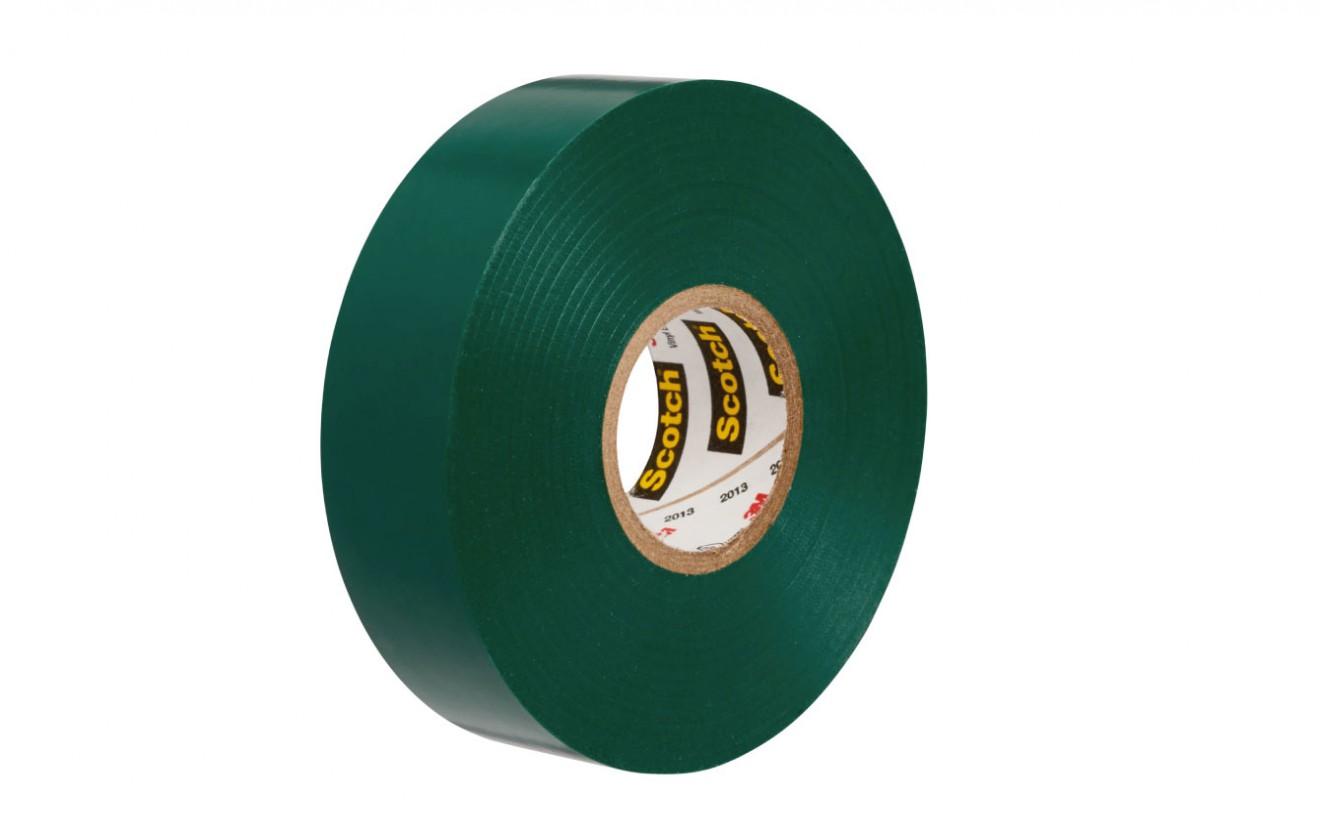Scotch Vinyl Color-Coding Electrical Tape 35, Green, 19 mm x 20 m
