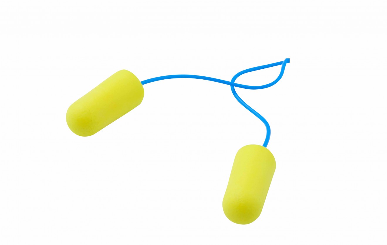 3M™ E-A-R™ E-A-Rsoft™ Yellow Neons™ Earplugs, 36 dB, Corded, 200 Pairs/Box, ES-01-005