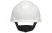 3M™ Hard Hat, White 4-Point Ratchet Suspension H-701R Uvicator